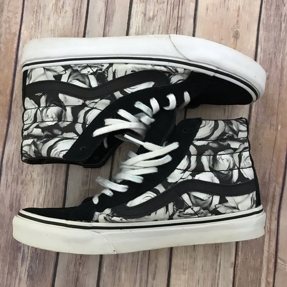 Vans Shoes - Vans Woman’s High Top Black/Floral Pattern Size 7